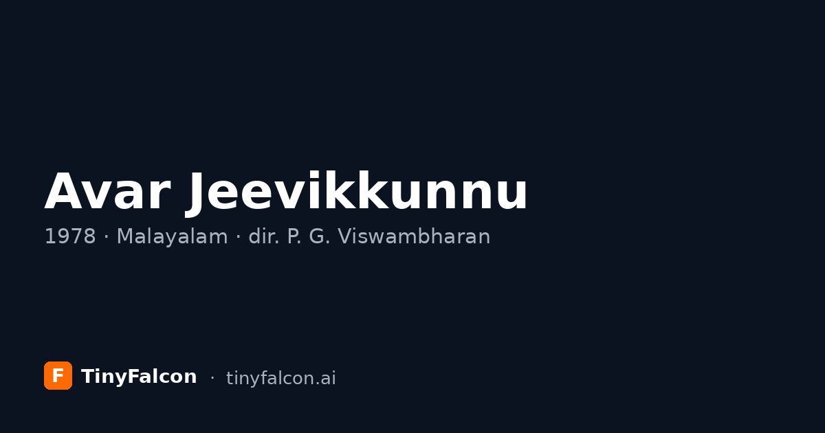 Avar Jeevikkunnu