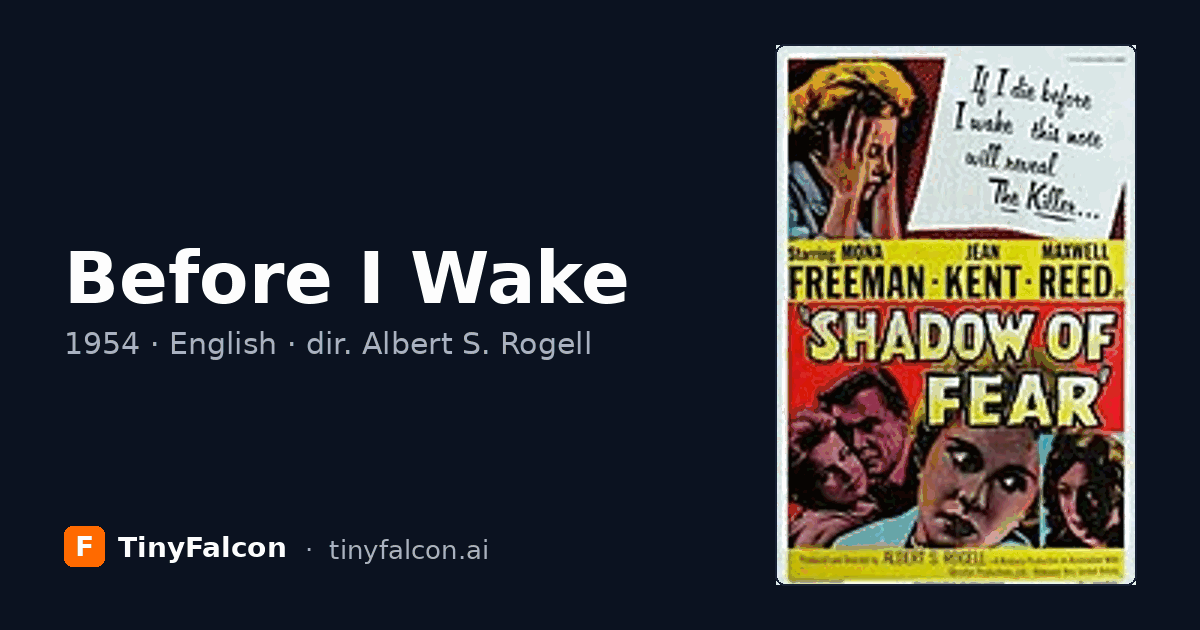Before I Wake