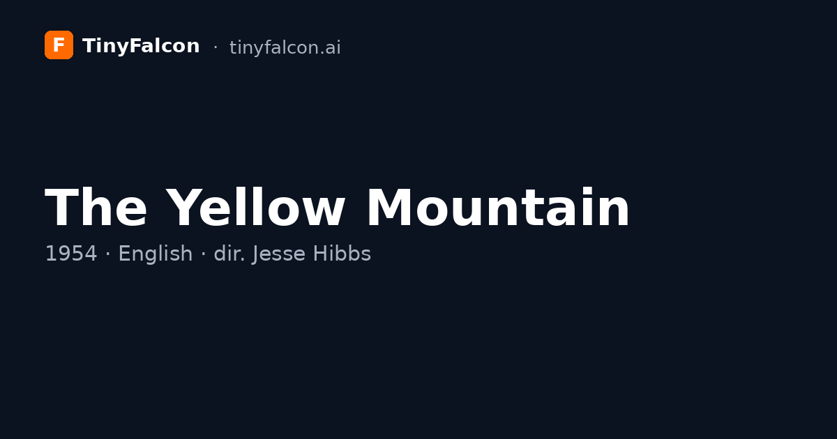 The Yellow Mountain