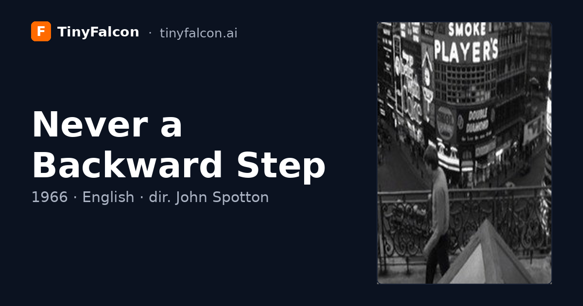 Never a Backward Step