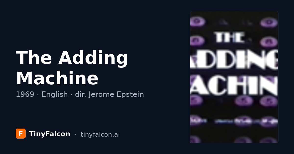 The Adding Machine