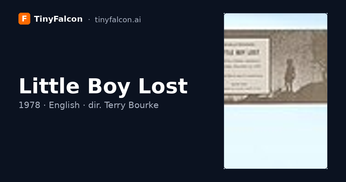 Little Boy Lost