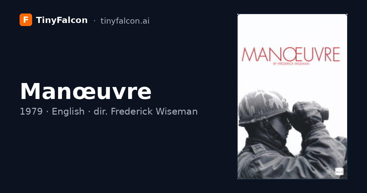 Manœuvre