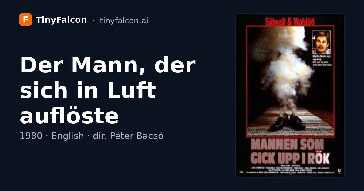 Der Mann, der sich in Luft auflöste