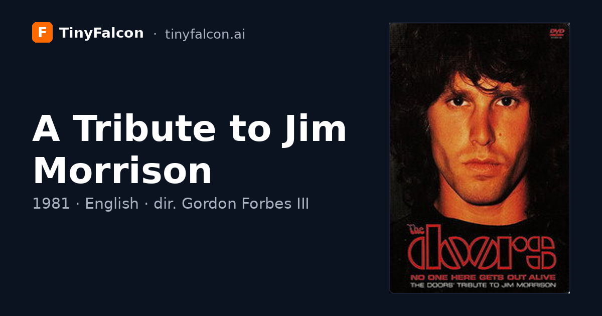 A Tribute to Jim Morrison