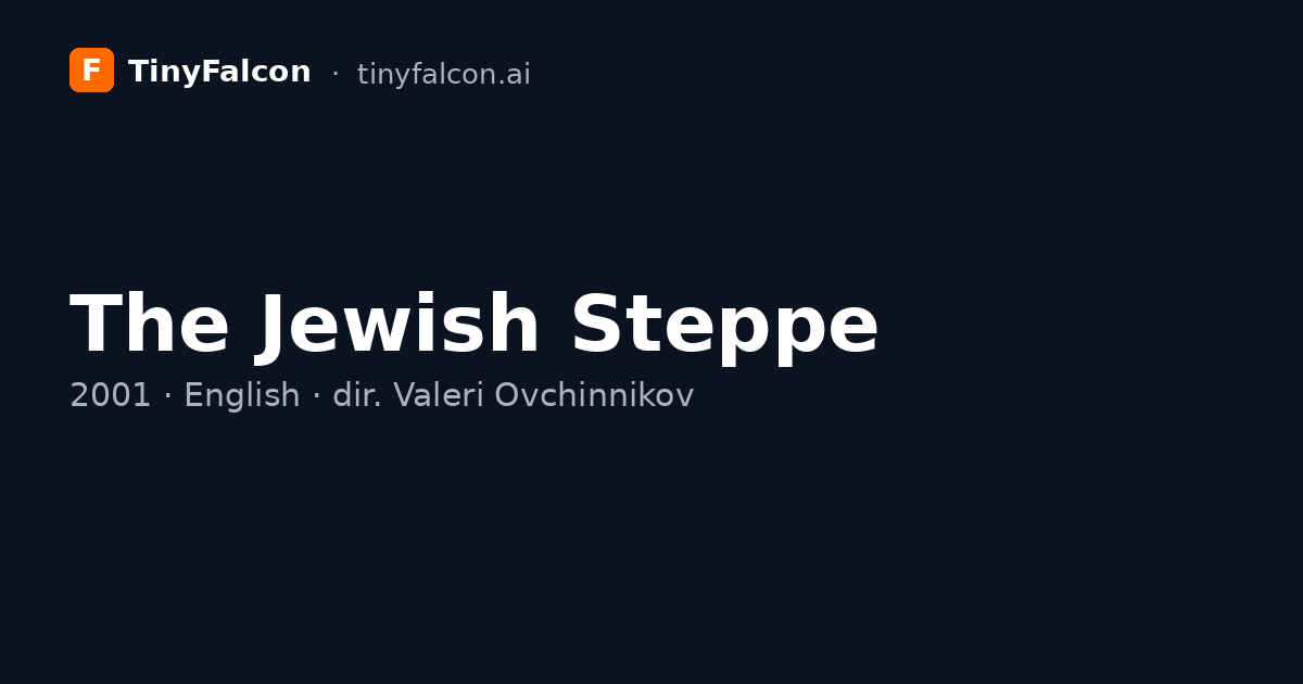 The Jewish Steppe