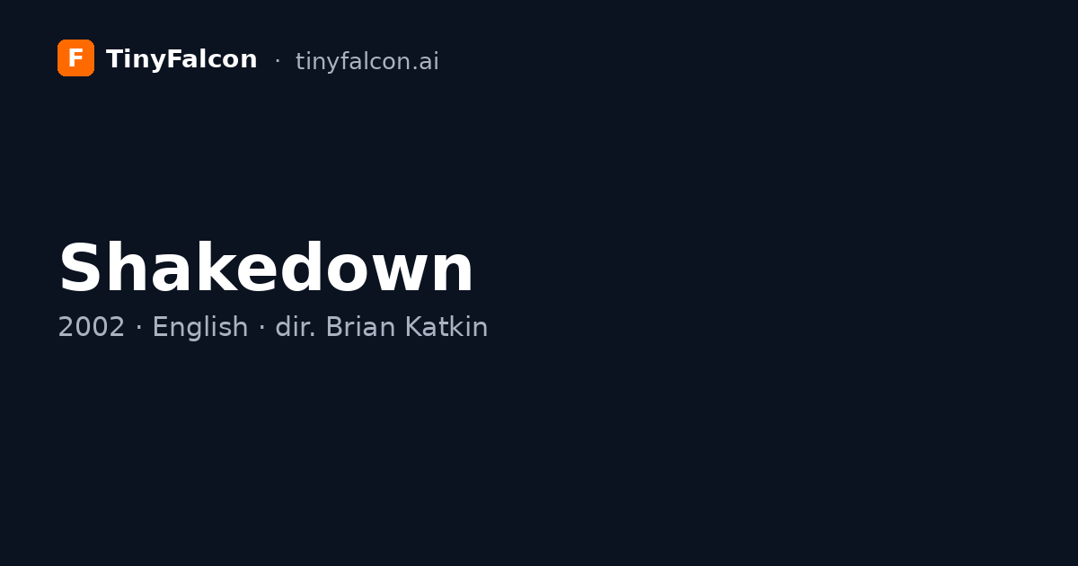 Shakedown