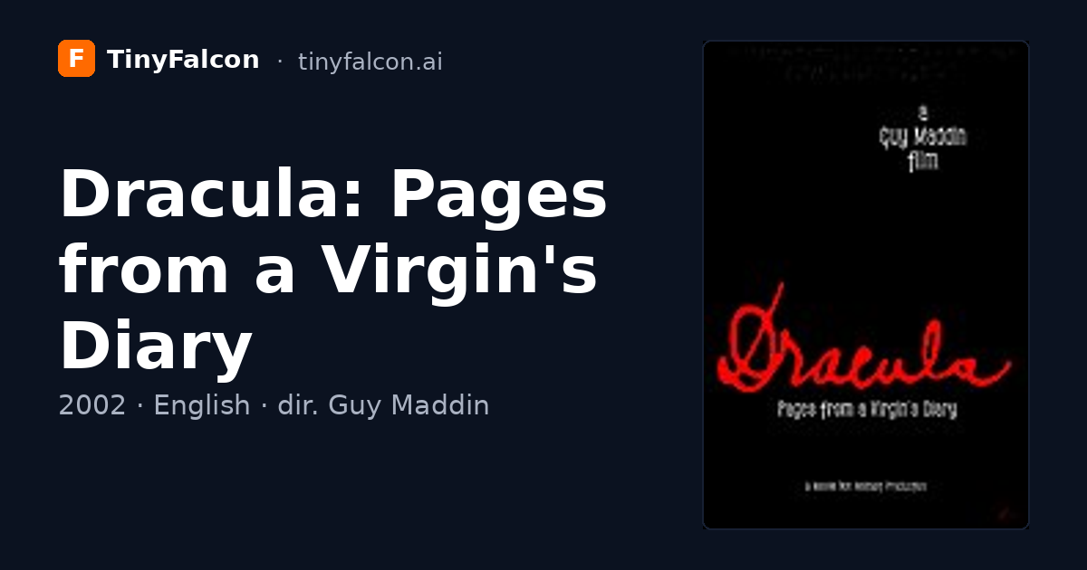 Dracula: Pages from a Virgin's Diary
