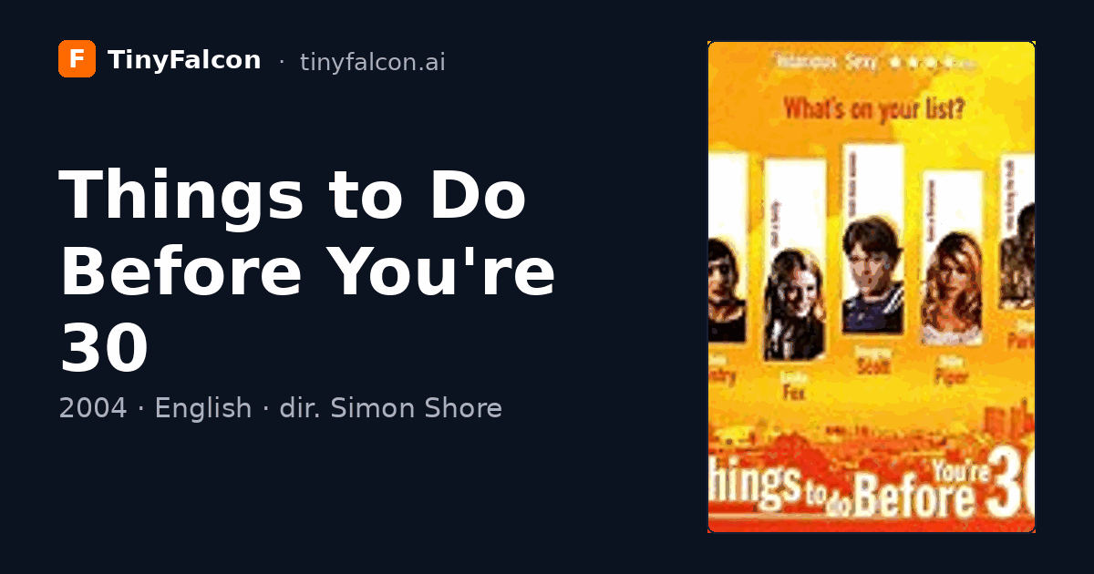 Things to Do Before You're 30