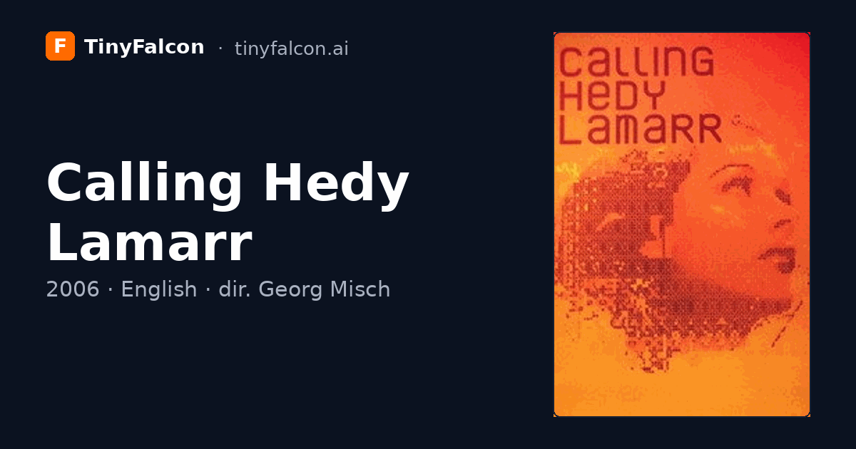 Calling Hedy Lamarr