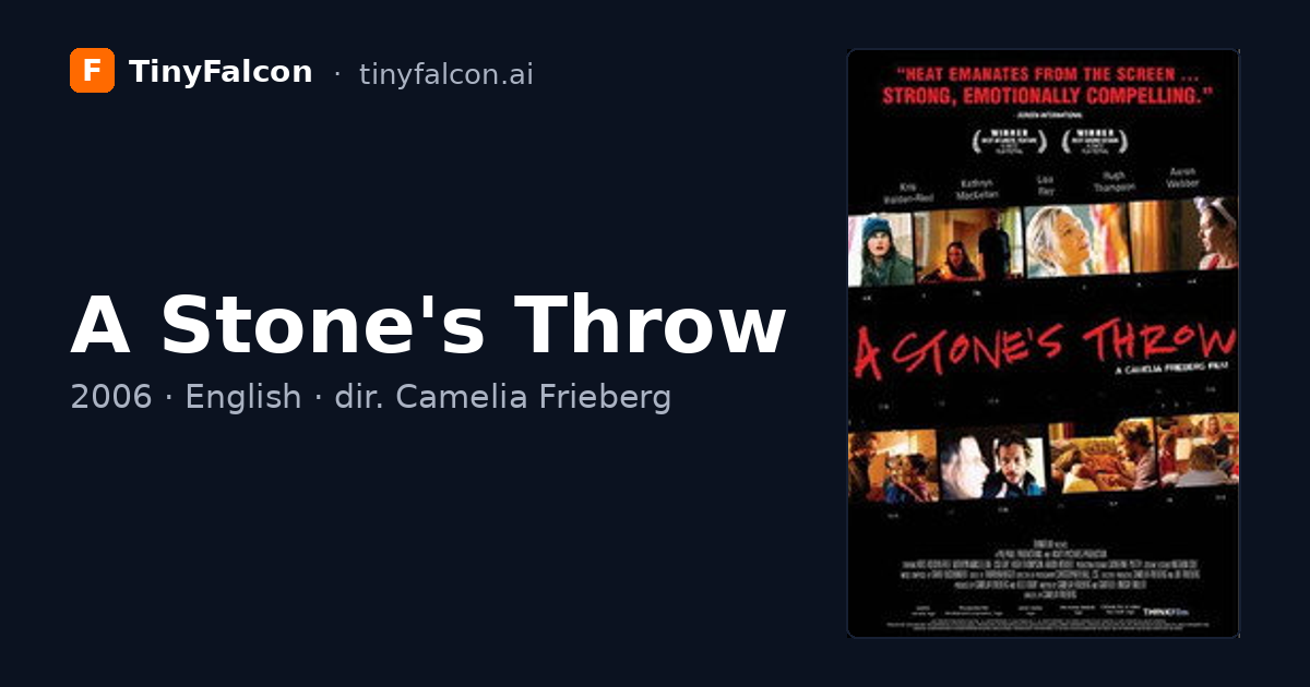 A Stone's Throw