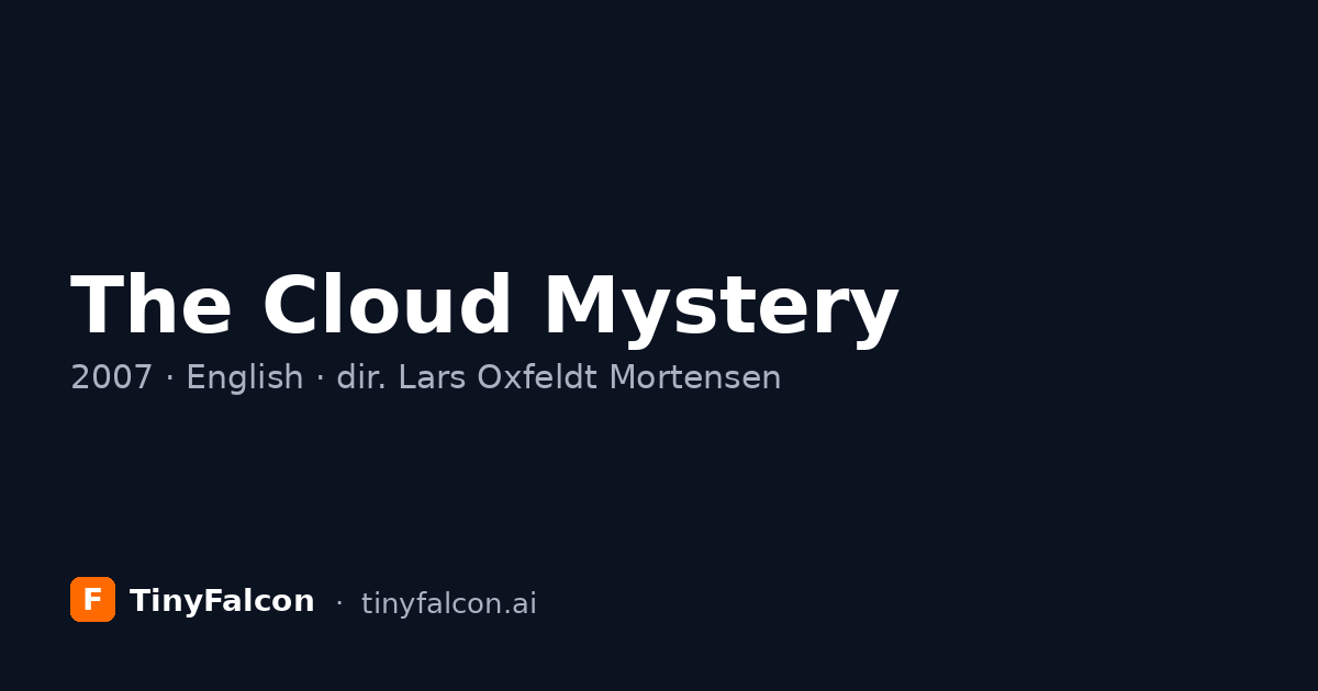 The Cloud Mystery