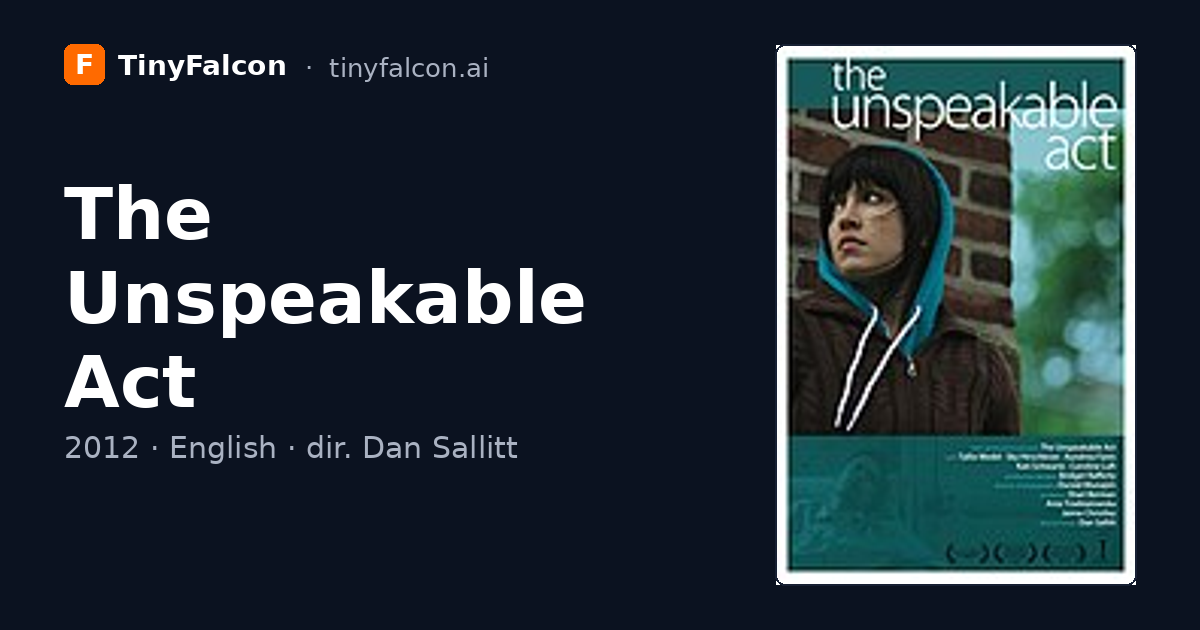 The Unspeakable Act