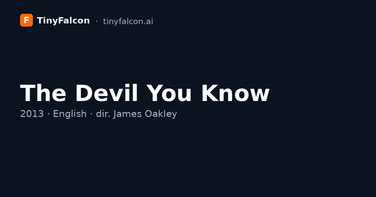 The Devil You Know