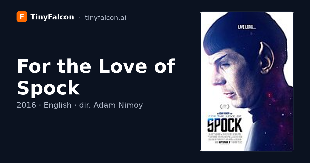 For the Love of Spock