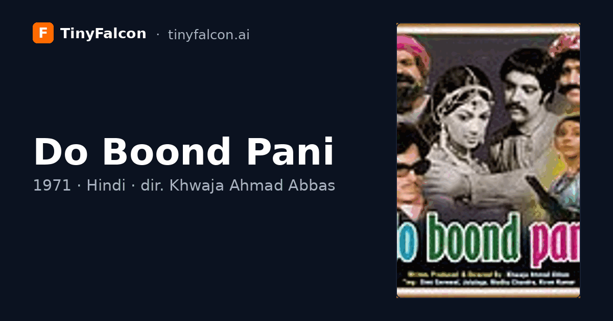 Do Boond Pani