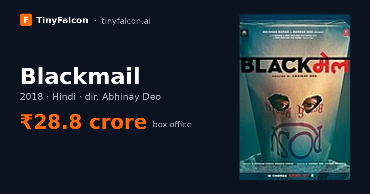 Blackmail