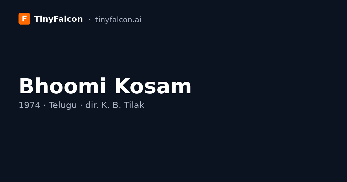 Bhoomi Kosam