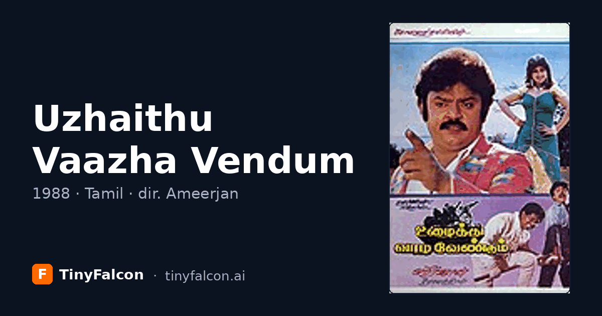 Uzhaithu Vaazha Vendum