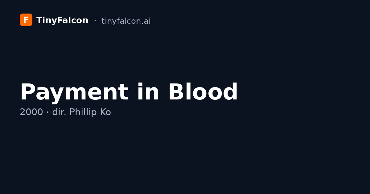 Payment in Blood
