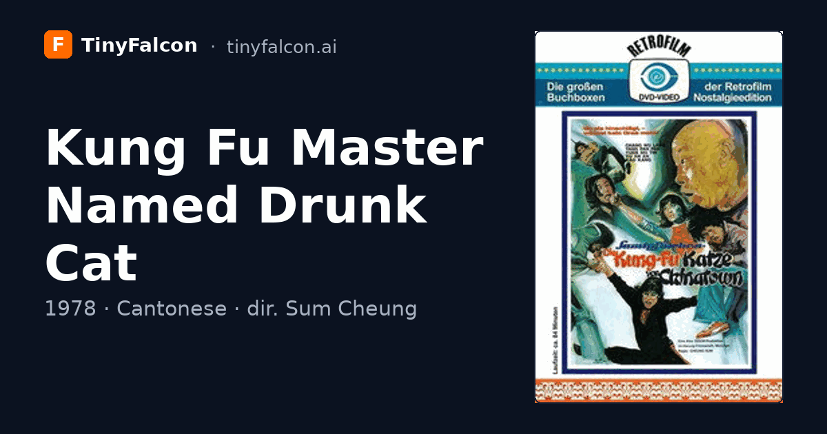 Kung Fu Master Named Drunk Cat