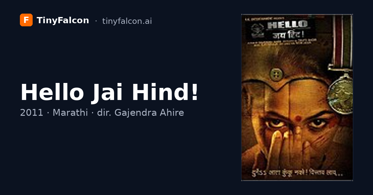 Hello Jai Hind!