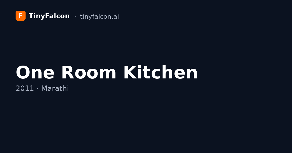 One Room Kitchen