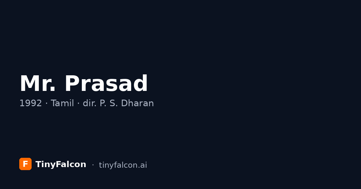Mr. Prasad