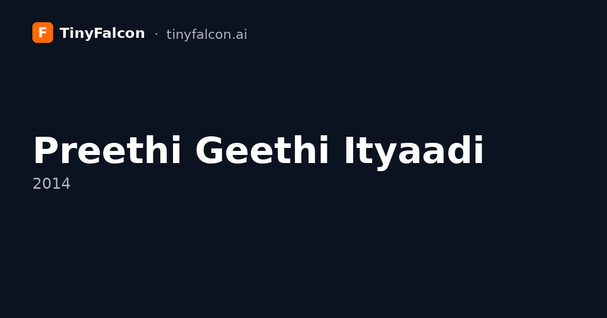 Preethi Geethi Ityaadi