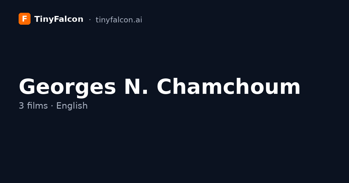 Georges N. Chamchoum