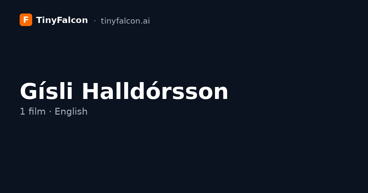 Gísli Halldórsson