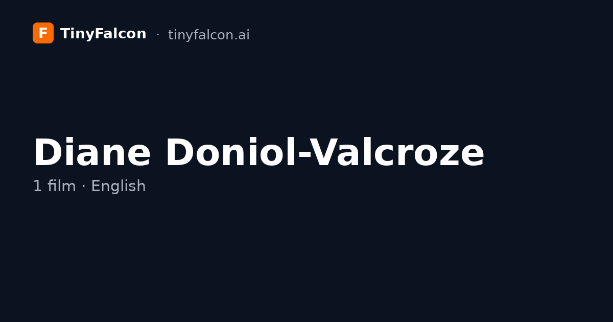 Diane Doniol-Valcroze