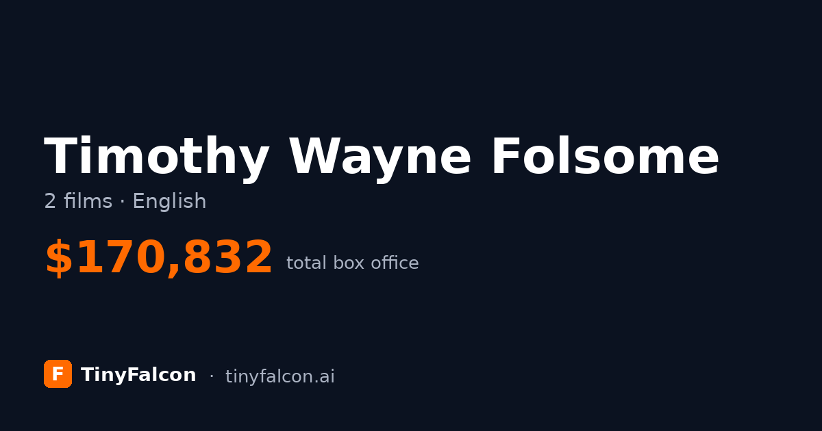 Timothy Wayne Folsome