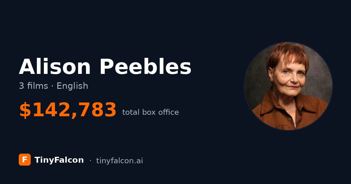 Alison Peebles