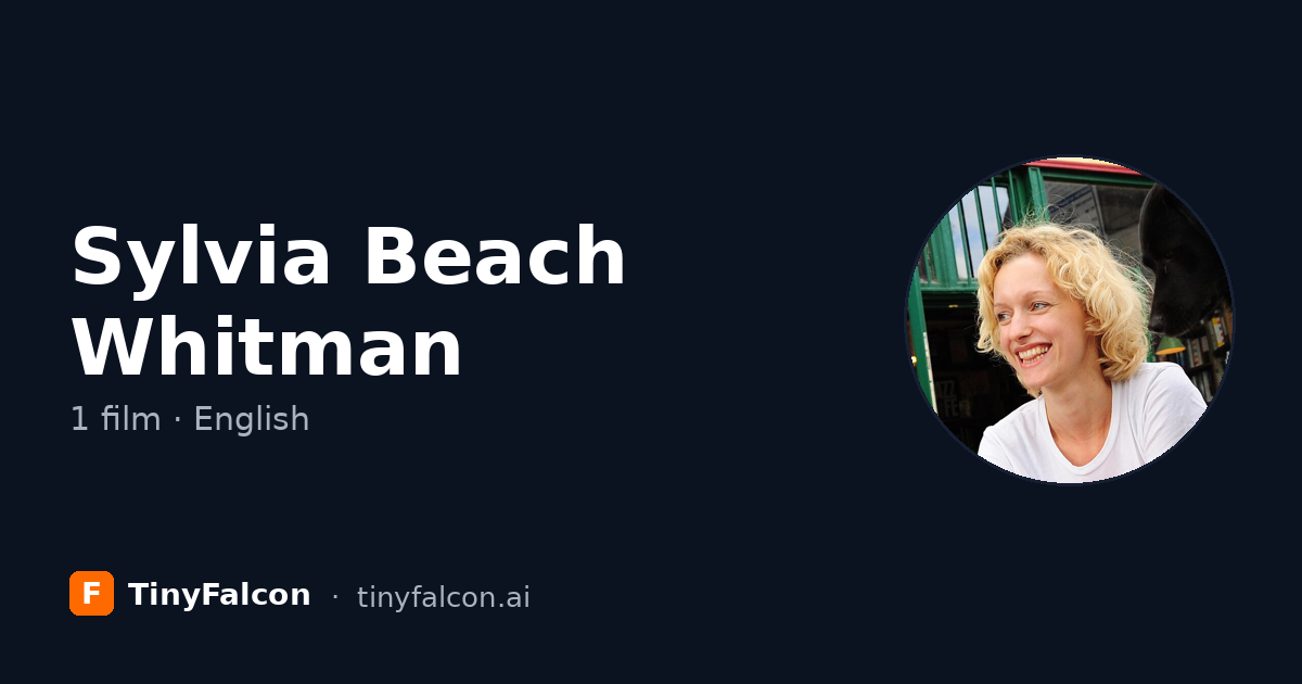Sylvia Beach Whitman