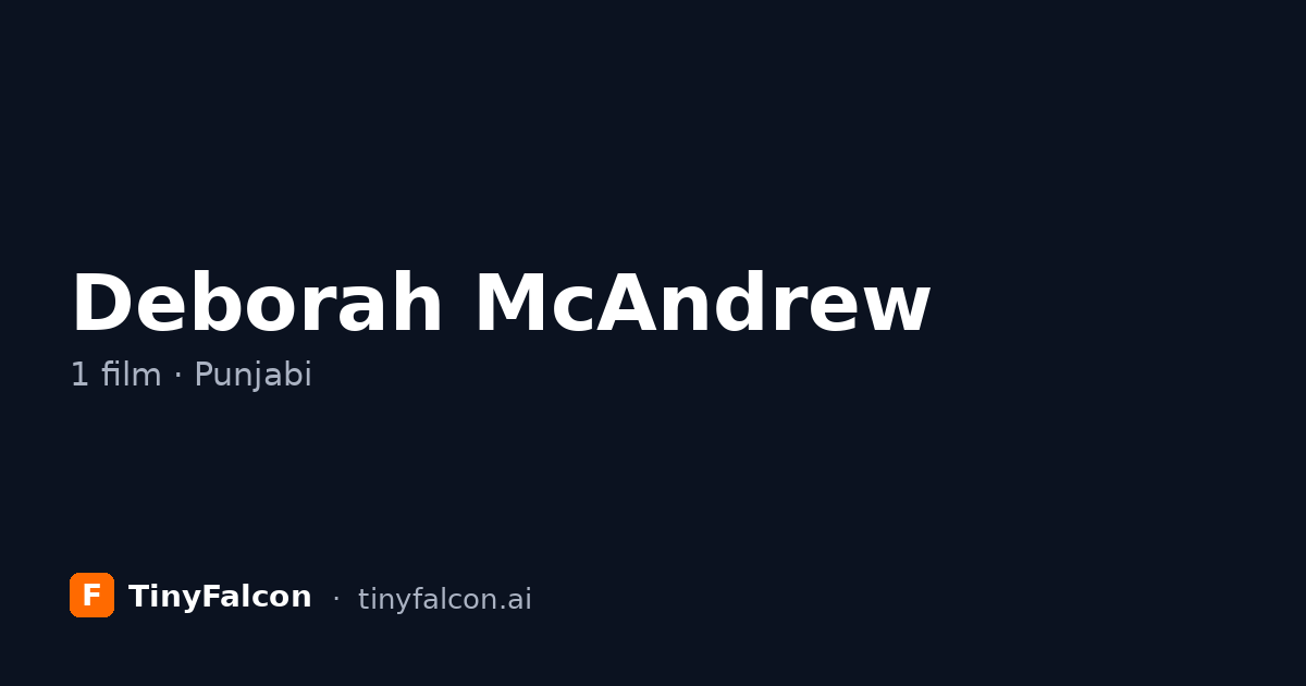 Deborah McAndrew