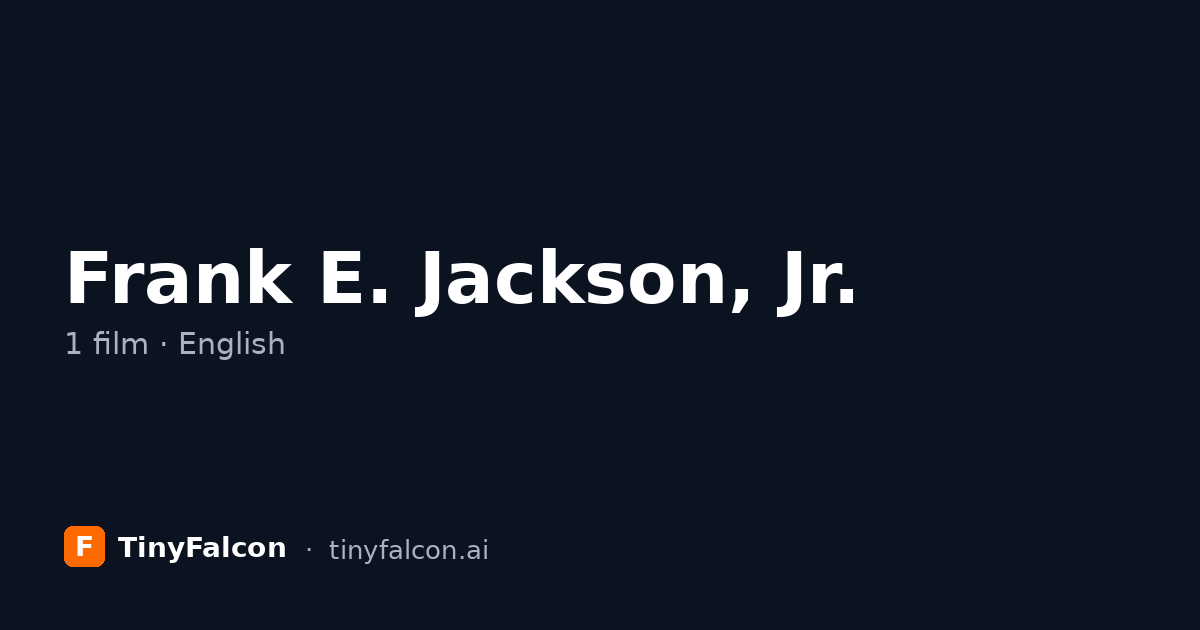 Frank E. Jackson, Jr.