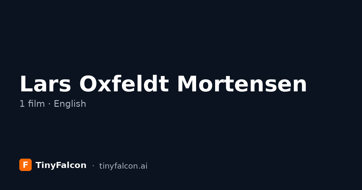 Lars Oxfeldt Mortensen