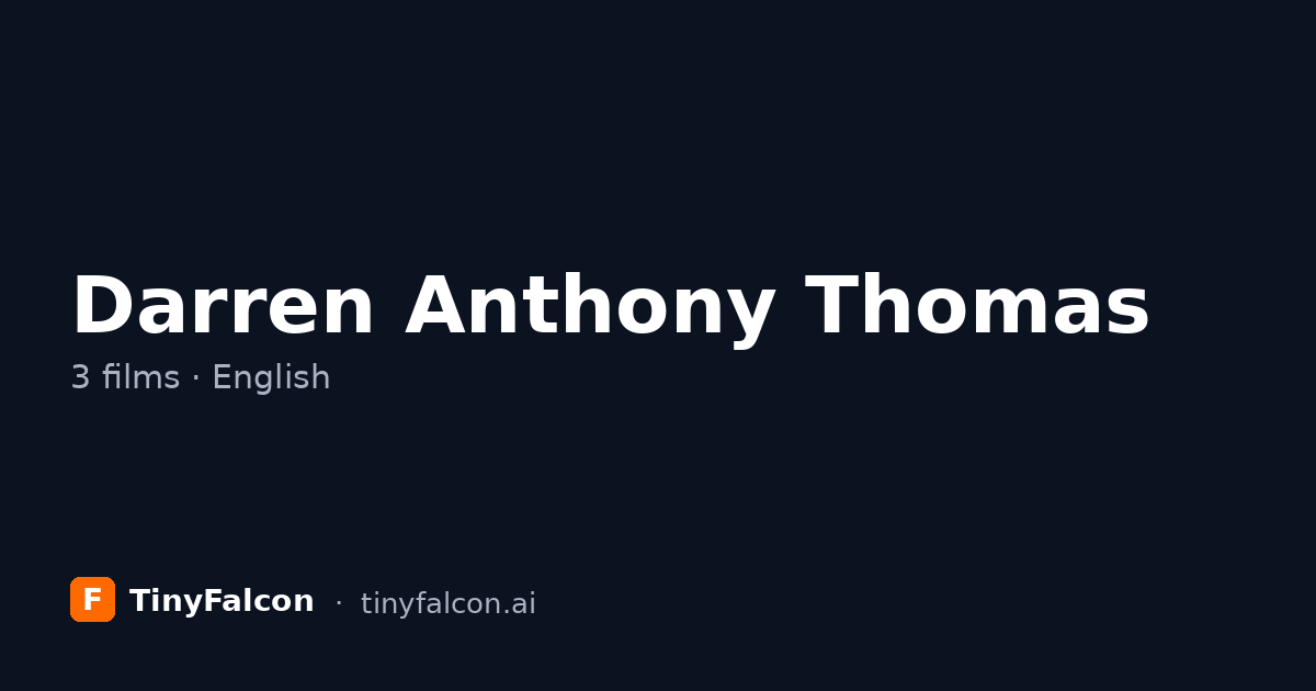 Darren Anthony Thomas