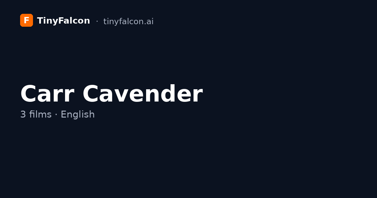 Carr Cavender