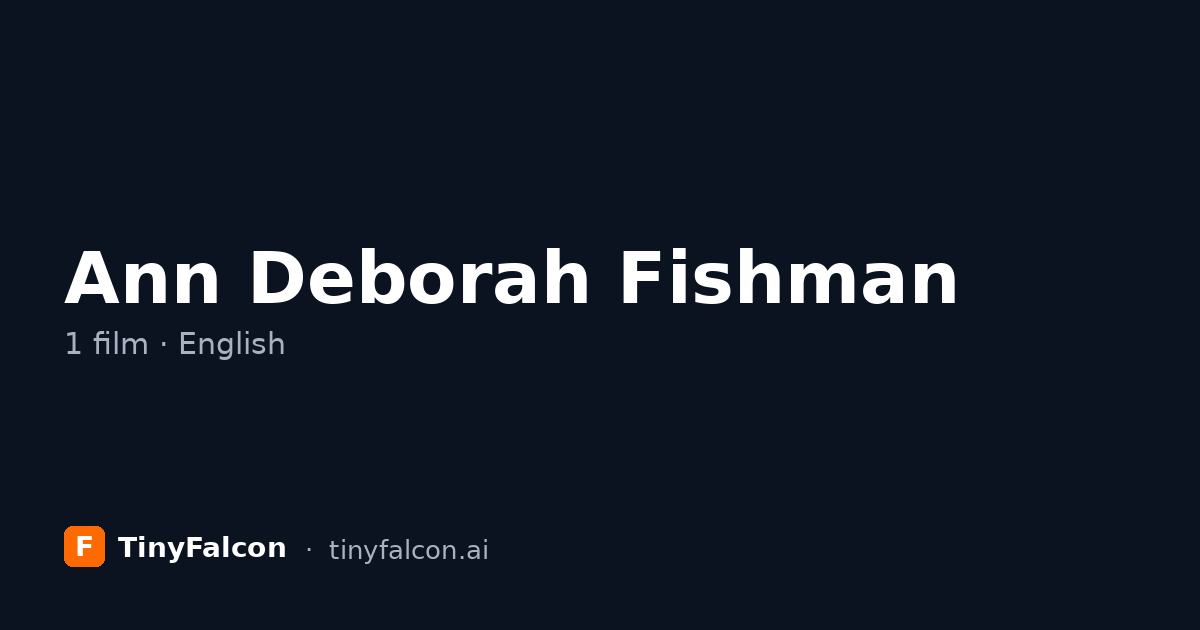 Ann Deborah Fishman