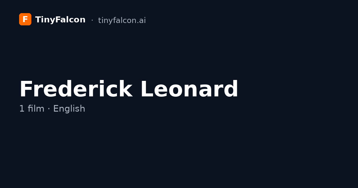 Frederick Leonard
