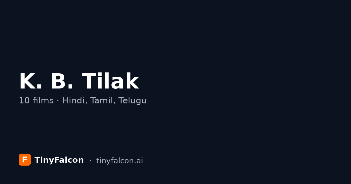 K. B. Tilak