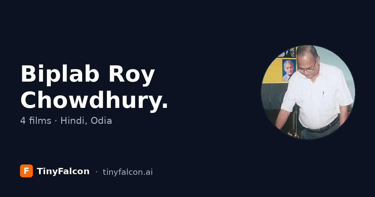 Biplab Roy Chowdhury.