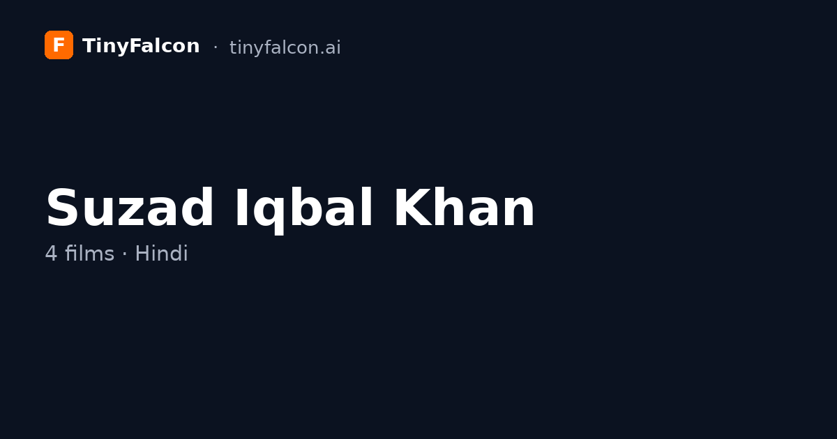 Suzad Iqbal Khan