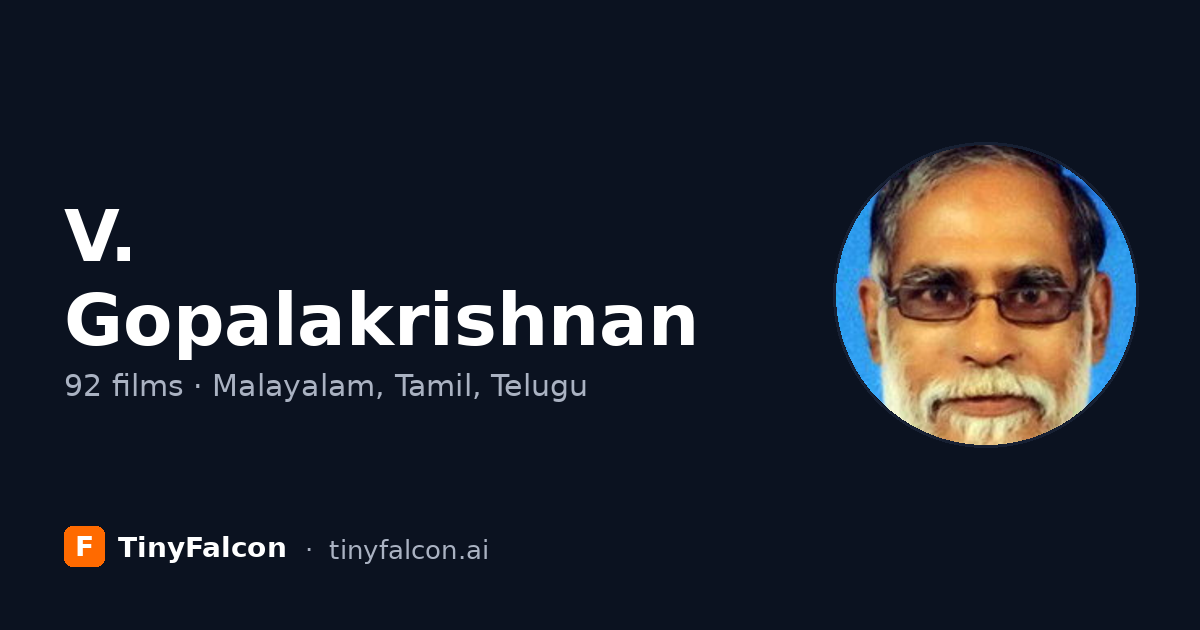 V. Gopalakrishnan