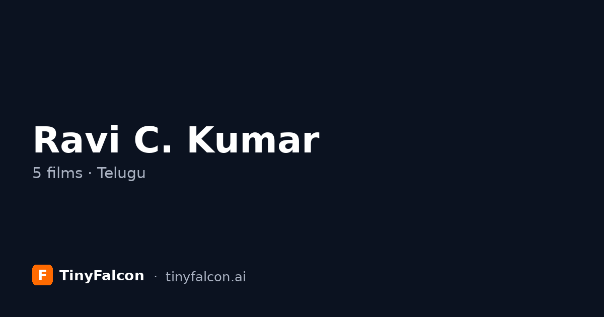 Ravi C. Kumar