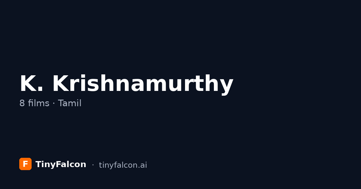 K. Krishnamurthy