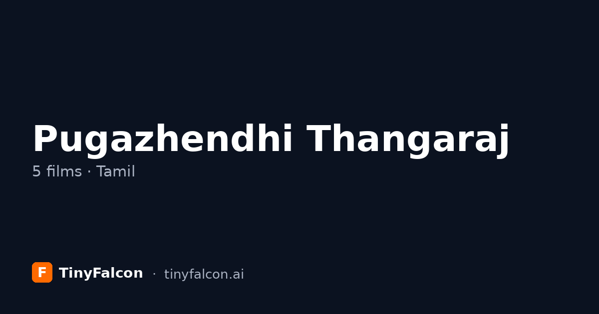 Pugazhendhi Thangaraj