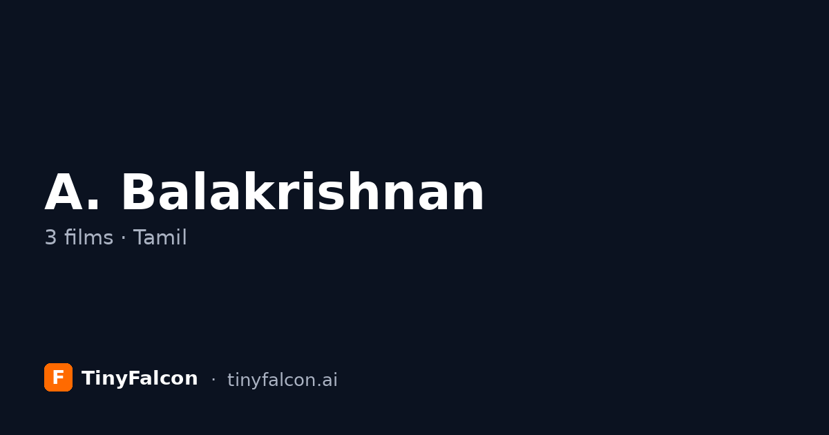 A. Balakrishnan